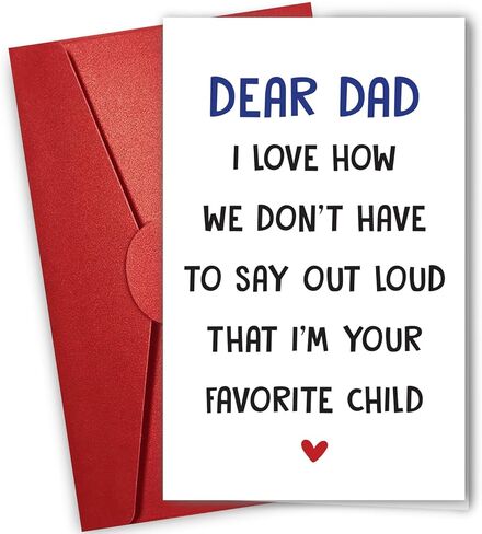 NewEleven Father's Day Card from Dog, Funny Puppy Greeting for Dog Dad, Unique Gift for Husband in Saudi Arabia