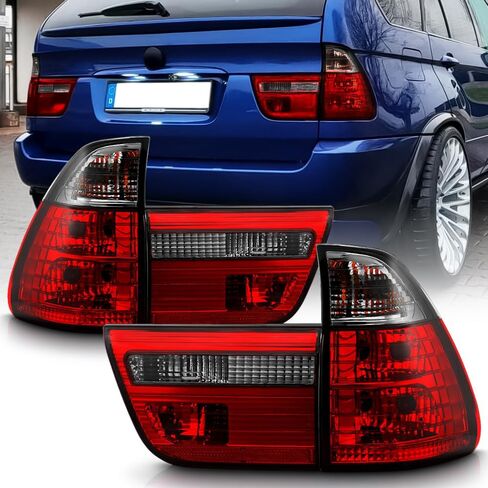 ACANII-For 2000-2006 BMW E53 X5 أضواء خلفية مدخنة حمراء مصابيح الفرامل استبدال جانب السائق والراكب in Kuwait