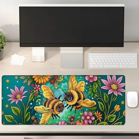 Raven Gothic Gaming Mouse Pad Gifts 31.5" x 11.8", Non-Slip Rubber Base MousePads for Computers Laptop School Office Home Accessories Decor, Mouse Pad, Keyboard Desk Mat in Saudi Arabia