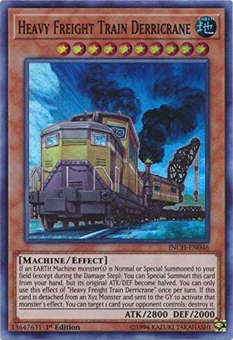 Yu-Gi-Oh! - Heavy Freight Train Derricrane - INCH-EN046 - Super Rare - 1st Edition - Infinity Chasers in Saudi Arabia