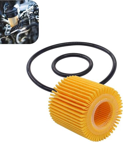 Oil Filter, Durable Engine Oil Filter, Car Engine Maintenance Accessory, Compatible with 2009-2016 Corolla, 2010-2018 Prius, 2012-2018 Prius V, 2009-2014 Matrix (Orange) in Saudi Arabia