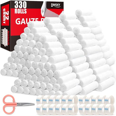 DMSKY Gauze Rolls 90 Pack, 4 in x 4.1 Yards in Kuwait