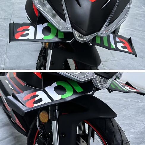 for RS457 2025 2024 Spoiler Motorcycle Accessories Side Wings Side Lower Fairing RS 457 rs457 winglets aerodynamic Front Lip kit RS457 Accessories (red) in Saudi Arabia