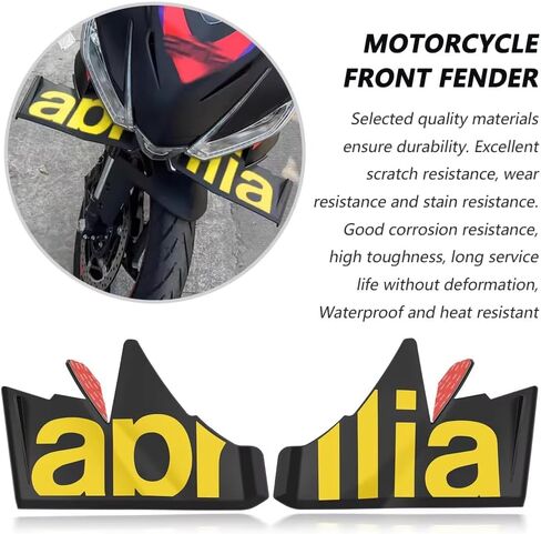 for RS457 2025 2024 Spoiler Motorcycle Accessories Side Wings Side Lower Fairing RS 457 rs457 winglets aerodynamic Front Lip kit RS457 Accessories (red) in Saudi Arabia