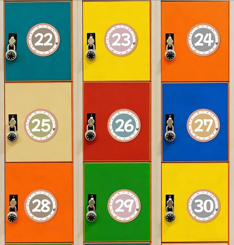 Boho Line Up Spots Stickers for Classroom Floor, 36pcs Number Stickers for Classroom, Waterproof Numbers Sticker Markers for Preschool Kindergarten Elementary Teacher Back to School Supply in Saudi Arabia