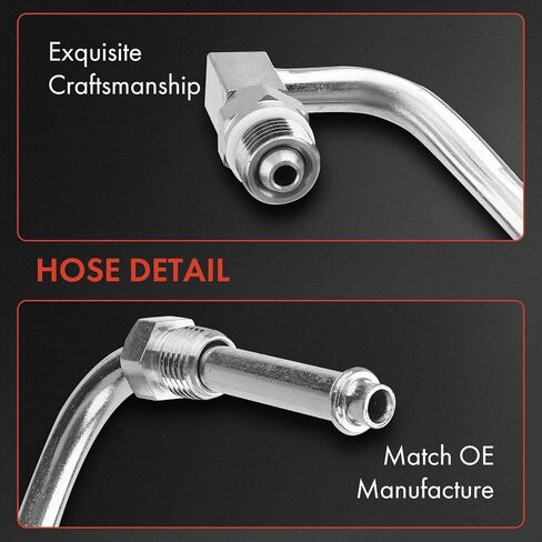 A-Premium Power Steering Pressure Hose Line Assembly Compatible with Ford E-150 E-250 2011-2014, E-350 Super Duty 2006-2015, E-450 Super Duty, V8 5.4L V10 6.8L, Hydraulic Brake Booster To Gear in Kuwait