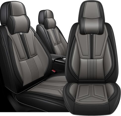 Arazi Front Seat Covers for Ford Ranger 2019-2024, Nappa Leather Seat Cover Full Coverage Waterproof Car Seat Protector (Black&Blue,2 Seats Standard) in Saudi Arabia