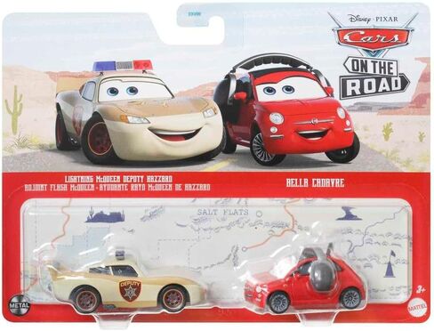 Disney Pixar Cars Lightning McQueen Deputy Hazzard and Bella Cadavre in Saudi Arabia