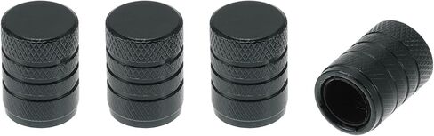 4 Pcs Decorative Tire Valve Stem Caps 17mm Tyre Valve Dust Covers for Most Cars Truck Gray Aluminum Alloy Plastic in Kuwait