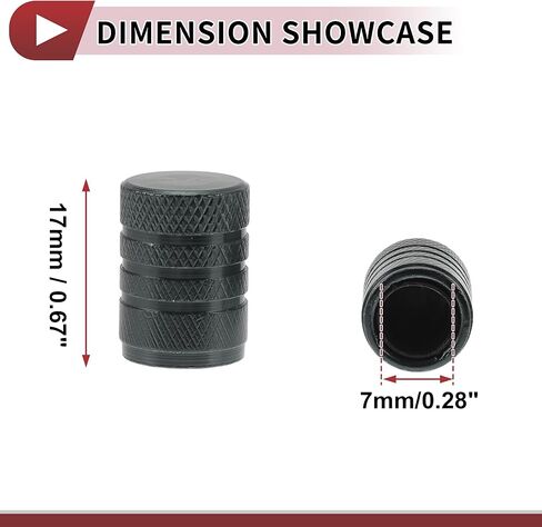 4 Pcs Decorative Tire Valve Stem Caps 17mm Tyre Valve Dust Covers for Most Cars Truck Gray Aluminum Alloy Plastic in Kuwait