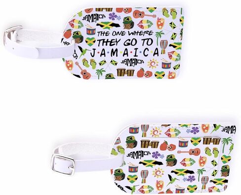 Jamaica Travel Merch Luggage Tag Jamaican Pride Gift Family Reunion Gift Jamaica Weekend Baggage Tag (Jamaica-tag) in Saudi Arabia