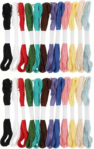 24pcs Sashiko Thread Sashiko Kit Sashiko Skein 209.97 Yards 12 Colors Natural Plant Dyed Sashiko Cotton Embroidery Thread Japanese Quilting & Embroidery Sashiko Kit Supplies 100% Cotton in Saudi Arabia