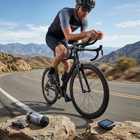 Ergonomic Rest Handlebar, Adjustable Bike Aero Bar for Road Bike, Triathlon, Mountain Bikes (black) in Saudi Arabia