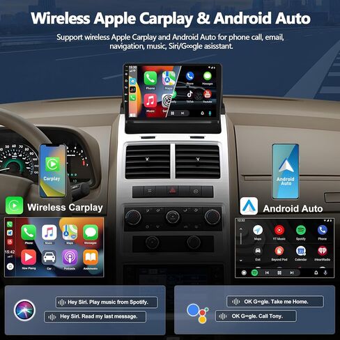 2G+64G CAR Stereo Radio for Dodge Journey 2009 2010 2011 with Carplay Android Auto Android 13 Head Unit 9 " in Saudi Arabia