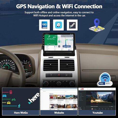2G+64G CAR Stereo Radio for Dodge Journey 2009 2010 2011 with Carplay Android Auto Android 13 Head Unit 9 " in Saudi Arabia