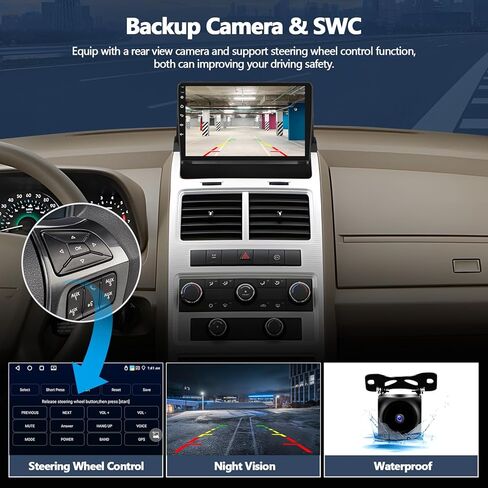 2G+64G CAR Stereo Radio for Dodge Journey 2009 2010 2011 with Carplay Android Auto Android 13 Head Unit 9 " in Saudi Arabia