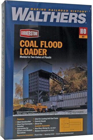 محمل فيضانات الفحم Walthers HO Scale Cornerstone Series® 4 × 6 × 11 بوصة 10 × 15 × 27.5 سم in Kuwait