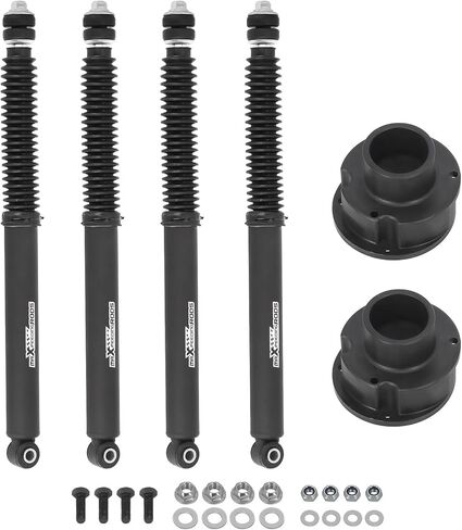 مجموعة رفع التسوية 2.5 بوصة من maXpeedingrods لـ Ram 2500 3500 4WD 2014-2024، ممتصات الصدمات والفواصل الأمامية in Kuwait