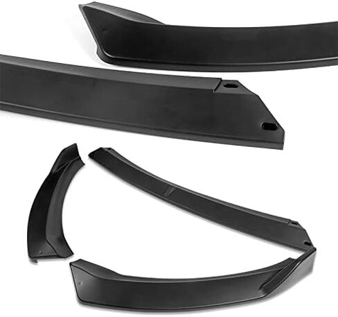 3PCS Front Bumper Lip Kit fit for compatible with 2014-2016 Kia Forte EX LX SX, STP-Style Splitter Trim Protection Spoiler, Air-Dam-Chin-Diffuser (Unpainted Matt Black) in Saudi Arabia