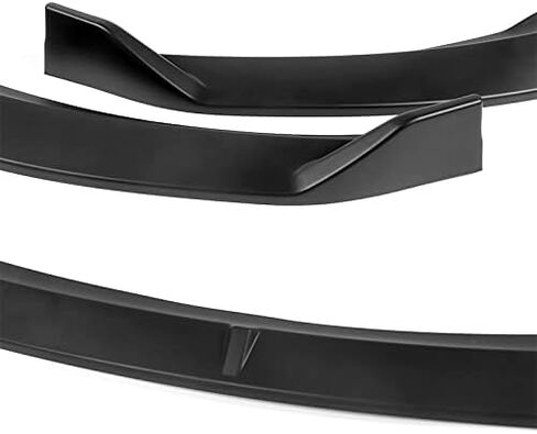 3PCS Front Bumper Lip Kit fit for compatible with 2014-2016 Kia Forte EX LX SX, STP-Style Splitter Trim Protection Spoiler, Air-Dam-Chin-Diffuser (Unpainted Matt Black) in Saudi Arabia
