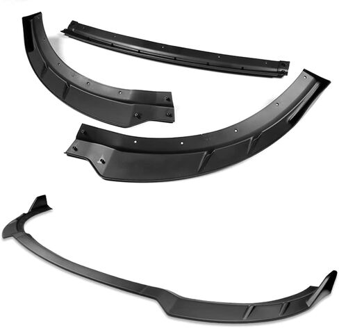 Front Bumper Lip fit for compatible with 2015-2021 Dodge Charger SRT, Front Bumper Lip Spoiler Air Chin Body Kit Splitter Unpainted Matt Black ABS, 2016 2017 2018 2019 in Kuwait