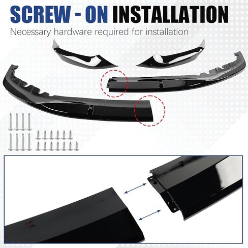 Fit for 2017–2020 BMW 5 Series G30 M Sport Front Bumper Lip-M550i, 530e, 530i, 540i ABS Air Splitter Chin Body Kit in Saudi Arabia