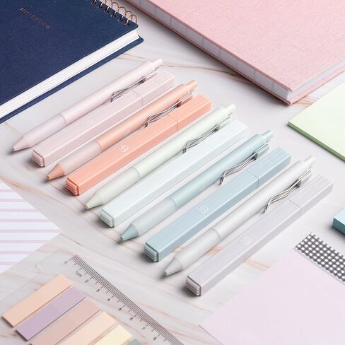 BLIEVE - Aesthetic Highlighters and Gel Pens With Soft Ink And Tip, Bible Highlighters and Pens No Bleed, Dry Fast Easy to Hold, for Bible Journaling Planner School Supplies (Pastel) in Saudi Arabia