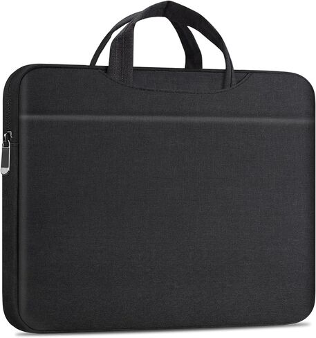 Laptop Sleeve Case 14 inch, Protective Laptop Cover Briefcase Carrying Computer Bag with Accessory Pocket Portable Computer Sleeve for Lenovo, HP, Dell, Acer, Asus, Water-Resistant, Black in Saudi Arabia