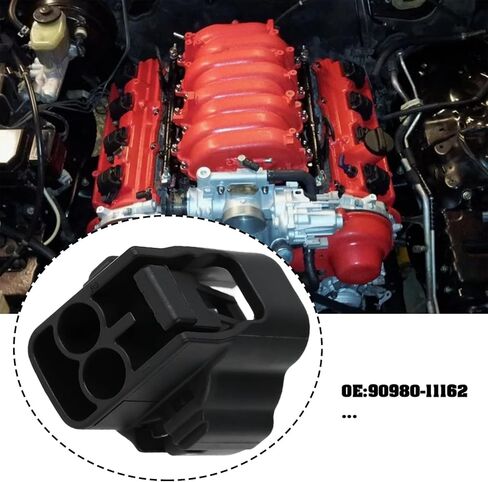 ECSiNG Solenoid Connector Plug 90980-11162 Compatible with Toyota 1UZ-FE 2UZ-FE 3UZ-FE Engines in Kuwait