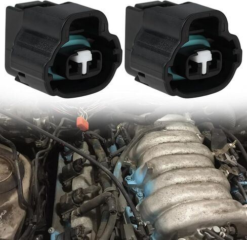 ECSiNG Solenoid Connector Plug 90980-11162 Compatible with Toyota 1UZ-FE 2UZ-FE 3UZ-FE Engines in Kuwait