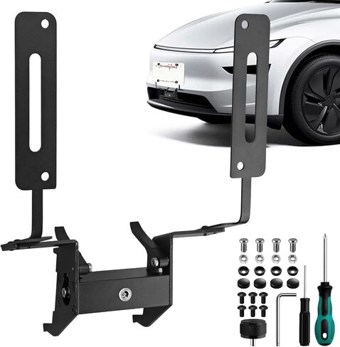 License Plate Holder for Tesla Model Y Juniper 2025 2026,Tesla Front License Plate Frame Mount, Anti-Theft Front Bracket with Tri-Wing Security Screws, Aluminum Alloy, No Drill Installation in Saudi Arabia