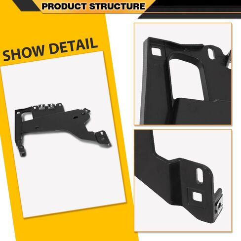 حامل المصباح الأمامي CNNELL على الجانب الأيمن متوافق مع Chevy Corvette C5 1997-2004 16523680، 16523682 أسود in Kuwait