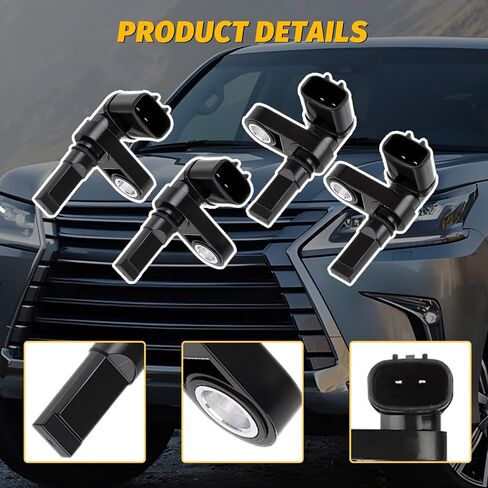 4PCS ABS Wheel Speed Sensor Compatible with Tacoma 05-22,for 4Runner 03-22,for FJ Cruiser 07-14, for Land Cruiser 08-20, ABS Sensors for Lexus GX460/GX470,for LX570 2008-2021,8954204020,8954304020 in Saudi Arabia