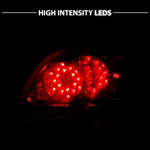 مصابيح خلفية LED من AmeriLite باللون الأحمر/الشفاف لسيارة Lexus GS300/400/430 - جانب الركاب والسائق in Kuwait