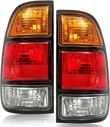 Tail Light Assembly Compatible with 2000 2001 2002 2003 2004 2005 2006 Toyota Tundra Regular Cab|Access Cab,Brake Lamp Reverse Light Taillights Replacement Driver & Passenger Side TO2800129 TO2801129 in Kuwait