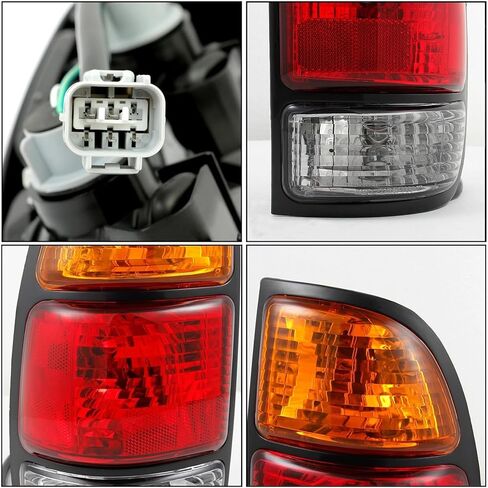 Tail Light Assembly Compatible with 2000 2001 2002 2003 2004 2005 2006 Toyota Tundra Regular Cab|Access Cab,Brake Lamp Reverse Light Taillights Replacement Driver & Passenger Side TO2800129 TO2801129 in Kuwait