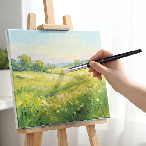 مجموعة فرشاة رسم التفاصيل الدقيقة وفرشاة جافة، 10 قطع من فرش الطلاء المصغرة الاحترافية، وفرش جافة وفرشاة طلاء أكريليك/زيت/ألوان مائية للرسم التفصيلي على القماش والنماذج والفنون الجميلة in Kuwait