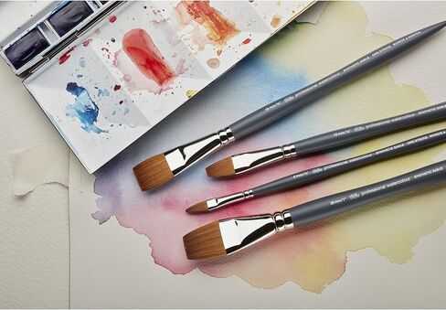 Winsor & Newton Professional Watercolour Synthetic Brush, One Stroke 1" in Kuwait