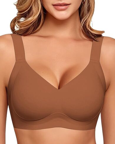 Wireless Bras for Women No Underwire Jelly Push Up Wave Seamless Full Coverage Bralettes Support Lift Everyday Bra in Saudi Arabia