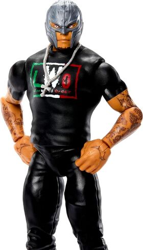شخصية Mattel WWE Rey Mysterio Action، سلسلة الحدث الرئيسي #162، نجم سوبر قابل للجمع مقاس 6 بوصات مع 104 نقطة مفصلية ومظهر يشبه الحياة in Kuwait