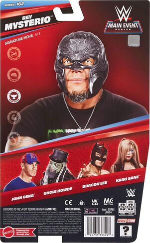شخصية Mattel WWE Rey Mysterio Action، سلسلة الحدث الرئيسي #162، نجم سوبر قابل للجمع مقاس 6 بوصات مع 104 نقطة مفصلية ومظهر يشبه الحياة in Kuwait