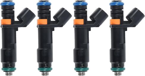 4Pcs Fuel Injectors Fit for Chrysler 200 2015-2017 for Dart 2013-2016 500X 2016-2018 Cherokee 2014-2017 Compass 2018-2019 Renegade 2015-2018 Fit for Ram ProMaster City 2015 04593986AA in Kuwait