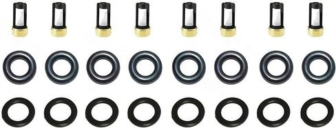 Fuel Injector Service Repair Rebuild Kit Orings Filters Fit For 1500 2500 Aspen Charger Dakota Durango Commander Grand Cherokee 2005-2013 V8 4.7L 5.7L in Saudi Arabia