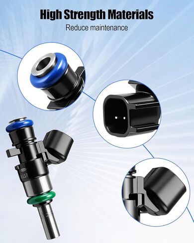 0280158337 2PCS Fuel Injector Fit for Polaris General 1000 XP 4 RZR 4 S XP/RS1 4 1000 2014 2015 2016 2017 2018 2019 2020 2021 2022 Replace 2521387 in Kuwait