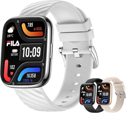 Fila Smart Watch (Answer/Make Calls), 1.32'' IPS HD Full Touch Screen Smart Watches for Men Women with Sleep/Heart Rate Monitor, Fitness Watch, Activity Tracker with 100+ Sport Modes for Android iOS in Saudi Arabia