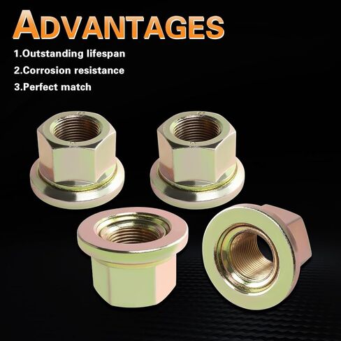 Heavy Duty Truck Wheel Nut Kit M22-1.50 Wheel Nut Metric-33mm Hex, 30.48 mm Length, Replace # E-6000A SKBAWA-B000 W498 39702 BWP-NSI M-3203 10 Pack in Saudi Arabia