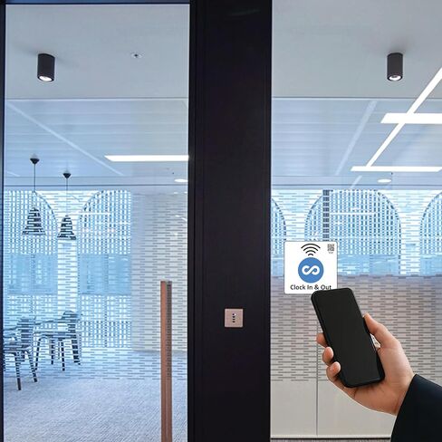 عبوتان من ملصق لاصق بديل من الفينيل مصفح مقاس 4 × 4 بوصة مع علامات NFC 215 جاهزة للاستخدام للساعة الداخلية والخارجية - علامة NFC قابلة لإعادة الكتابة in Kuwait