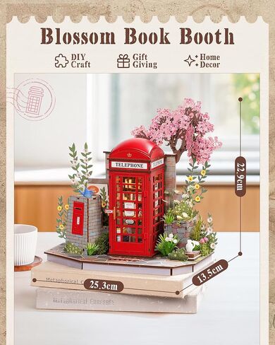 Rolife 3D Puzzles for Adults Blossom Book Booth, Toy Model Building Set for Adults for Table Toys & Home Decor, Creative Birthday Gift for Girls&Boys (116 PCS) in Kuwait