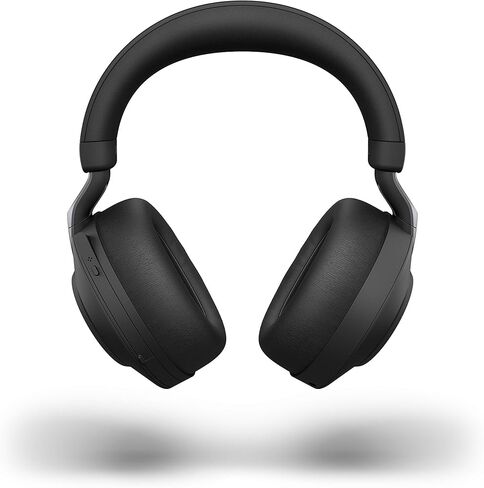 جابرا Evolve2 85 سماعة رأس لاسلكية USB ستيريو MS، بلوتوث دونجل، متوافقة مع Zoom، Webex، Skype، الهواتف الذكية، الأجهزة اللوحية، PC/MAC، 28599-999-999 (أسود)، تتضمن خطة دعم Global Teck Gold in Kuwait