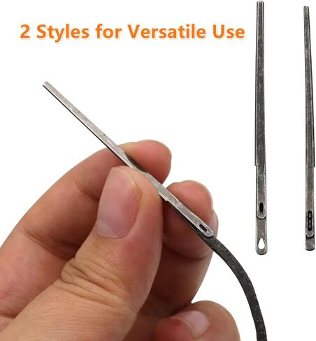 4 Pcs Leather Sewing Needles - Lacing Needles for Hand Stitching, LeatherCraft Tools for DIY Projects, Handmade Leather Work in Saudi Arabia